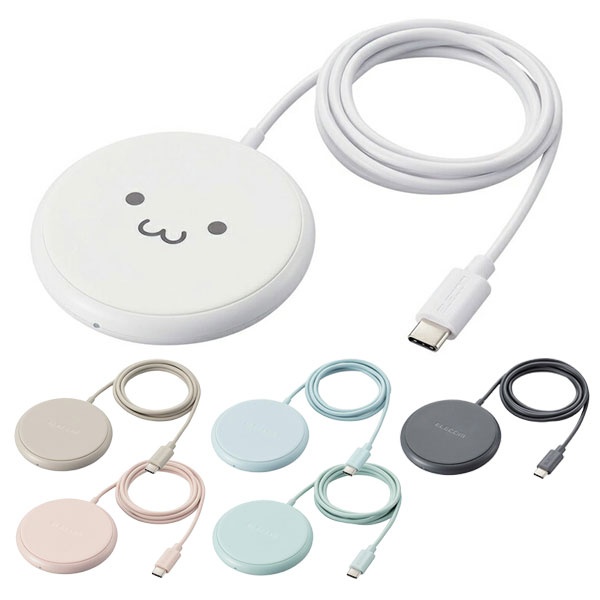 Qi規格対応ワイヤレス充電器ケーブル一体型